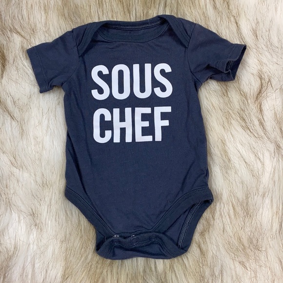 Cat & Jack Other - Newborn Sous Chef Short Sleeve Onesie, New without tags